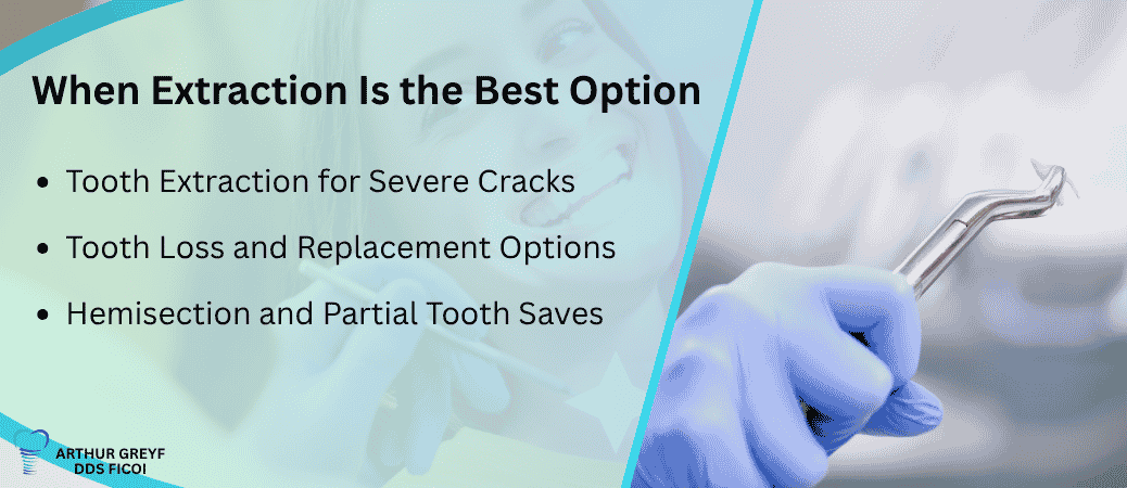 When Extraction or Other Solutions Become Necessary